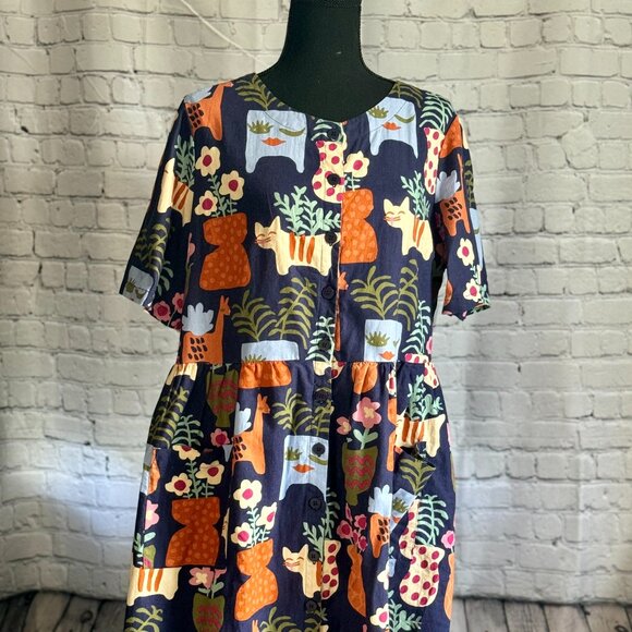 Princess Highway Smock Dress Size 14 AUS - Picture 1 of 2